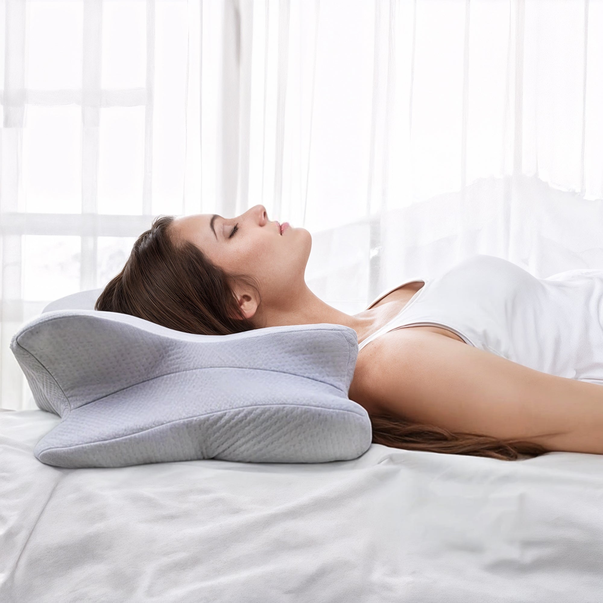 Butterfly Memory Foam Neck Pillow 2.0 — Upgraded Cervical Support Cushion — Lifestyle 7