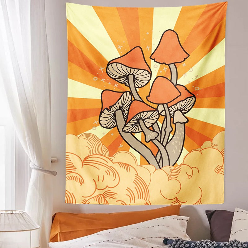 Cloud Mushrooms Tapestry — Considered Home Styling — Lifestyle 1
