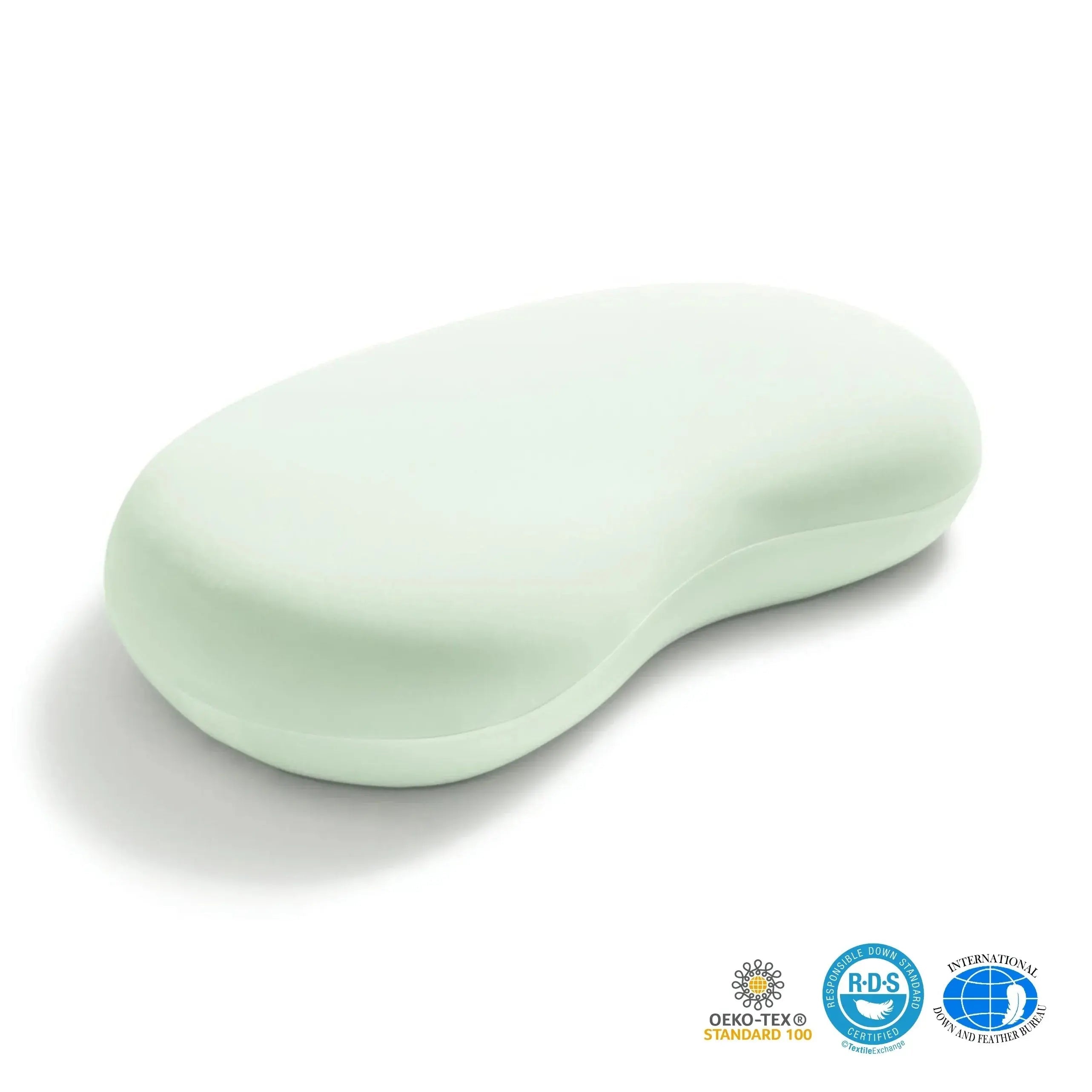 Cooling Silky Memory Foam Pillow for Comforting Sleep - Available in Light Blue, Green, Dark Grey, Light Grey; Sizes M and L 
