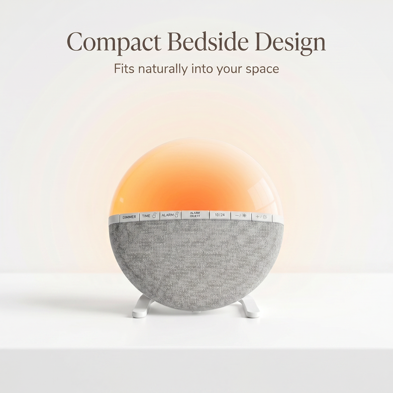 Sunrise Alarm Clock — Wake Up Light with Soothing Sounds & Mood Lighting