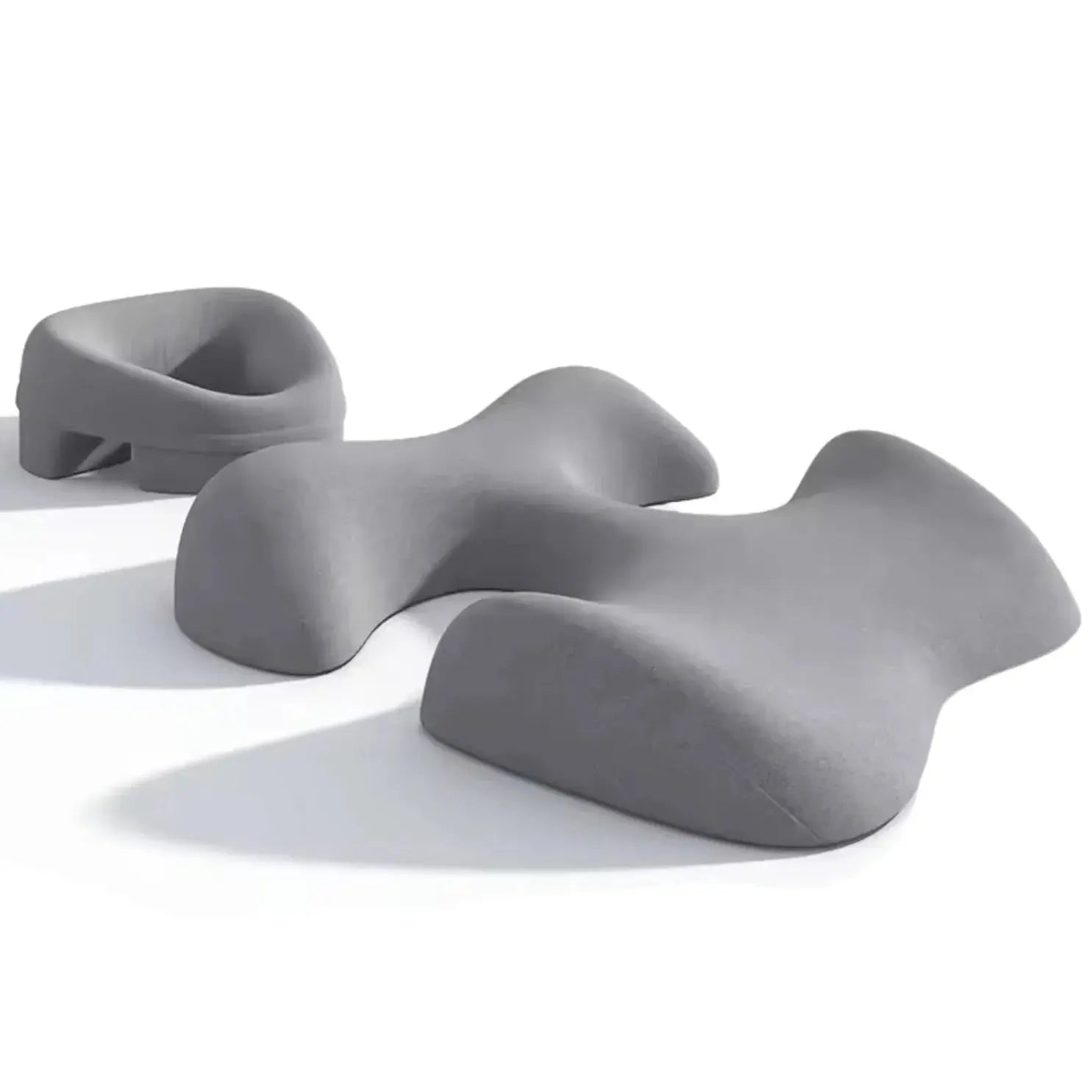 Massage Face Cradle Pillow Set for Comfortable Sleep – Available in Light Gray and Black — Lifestyle 7