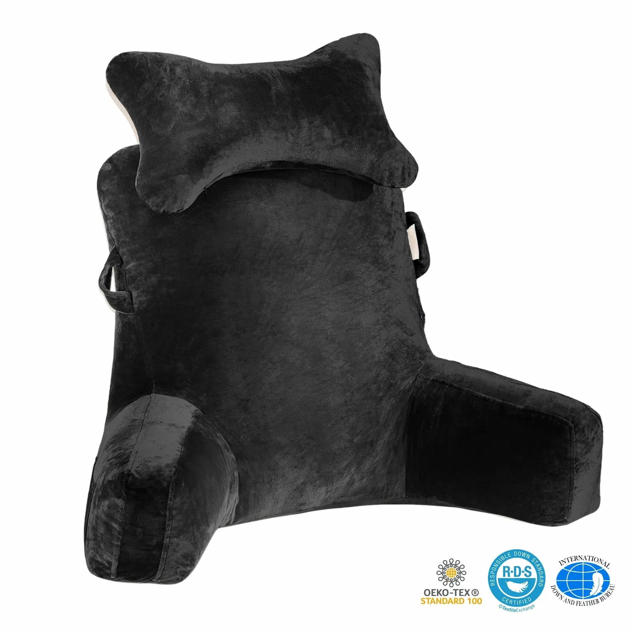 Dark Grey Reading Pillow for Comfortable Support During Leisurely Reading and Relaxation — Lifestyle 7