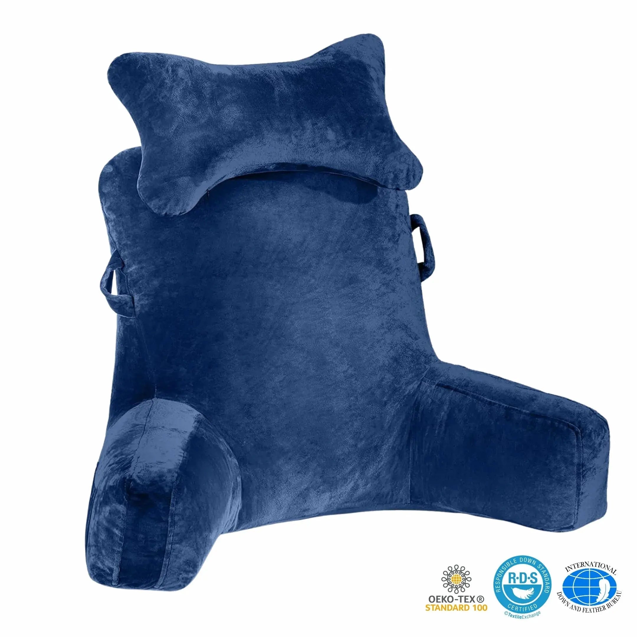 Dark Grey Reading Pillow for Comfortable Support During Leisurely Reading and Relaxation — Lifestyle 8