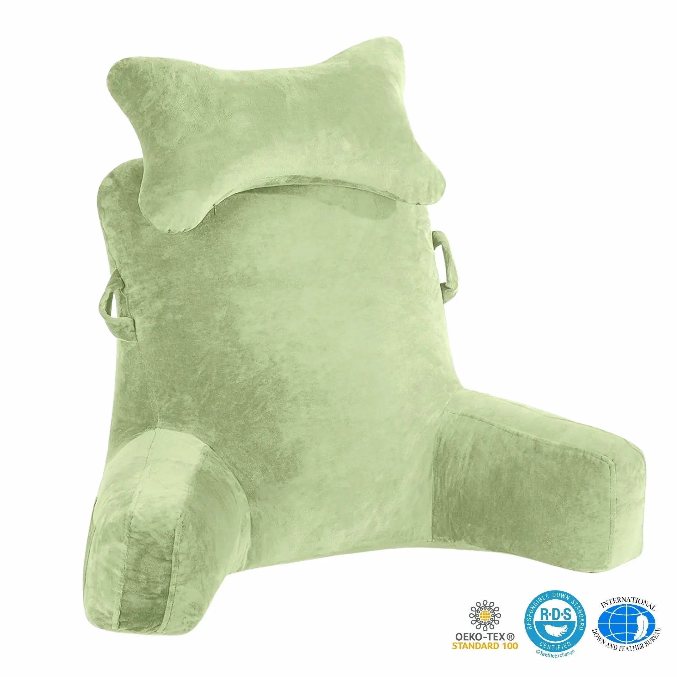 Dark Grey Reading Pillow for Comfortable Support During Leisurely Reading and Relaxation — Lifestyle 9