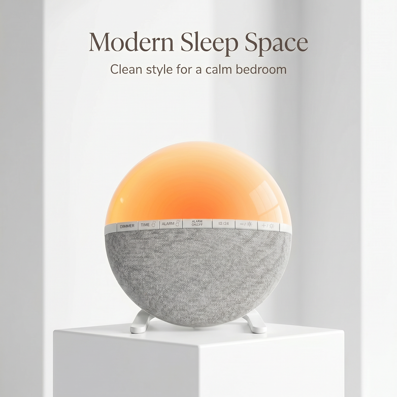 Sunrise Alarm Clock — Wake Up Light with Soothing Sounds & Mood Lighting