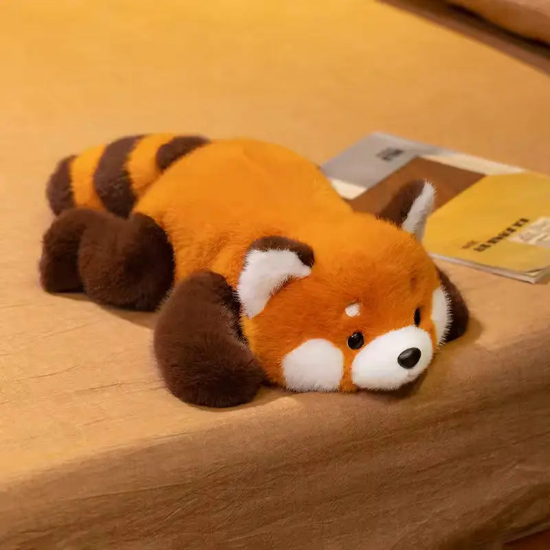 Weighted Plush Animals in Soft Fur - Raccoon, Husky, White Fox, Red Fox - 15.75" & 19.7" Sizes — Lifestyle 9