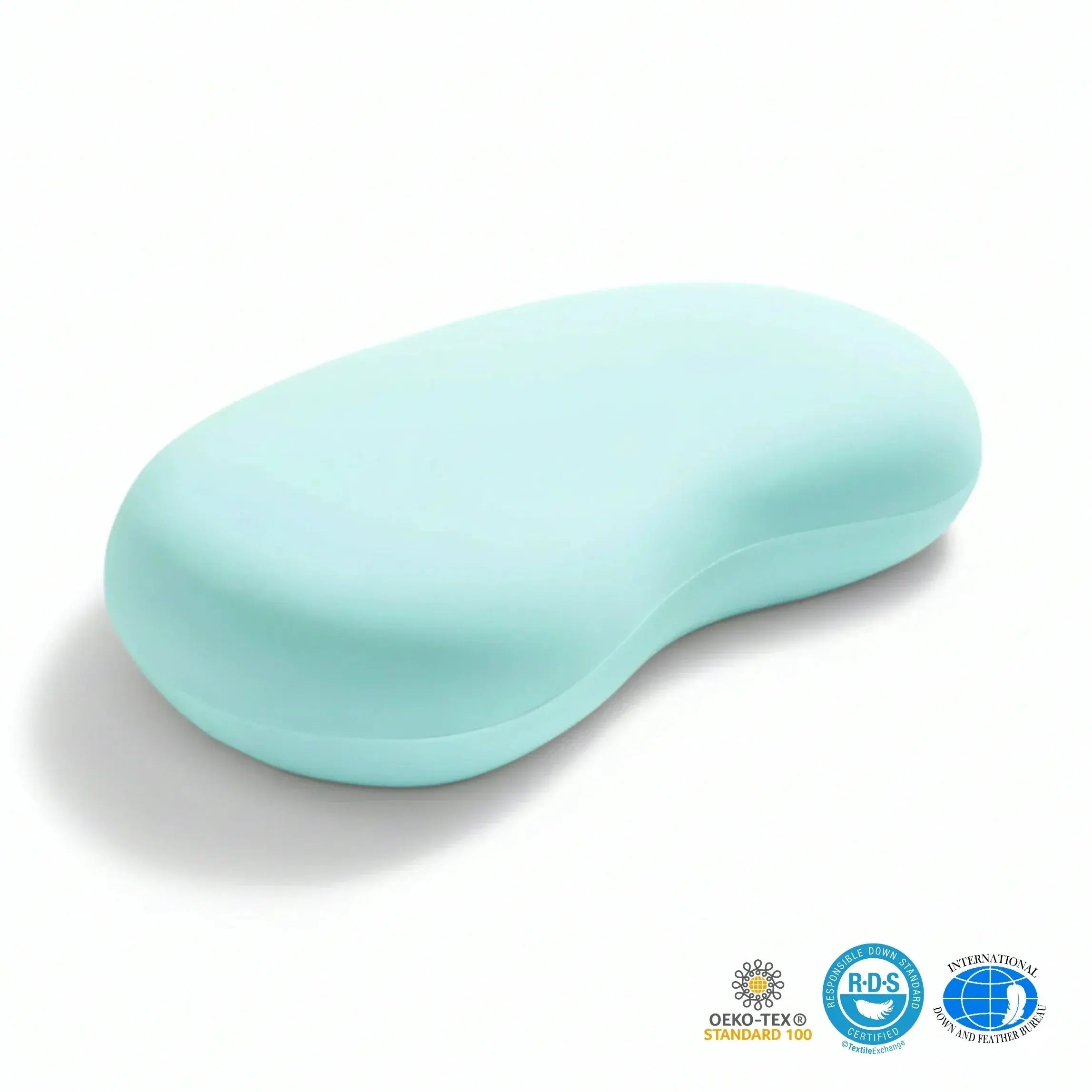 Cooling Silky Memory Foam Pillow for Comforting Sleep - Available in Light Blue, Green, Dark Grey, Light Grey; Sizes M and L 