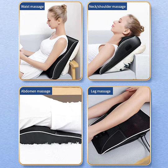 Shiatsu Neck Massager Pillow — Heated Kneading Cushion for At-Home Relaxation — Lifestyle 2