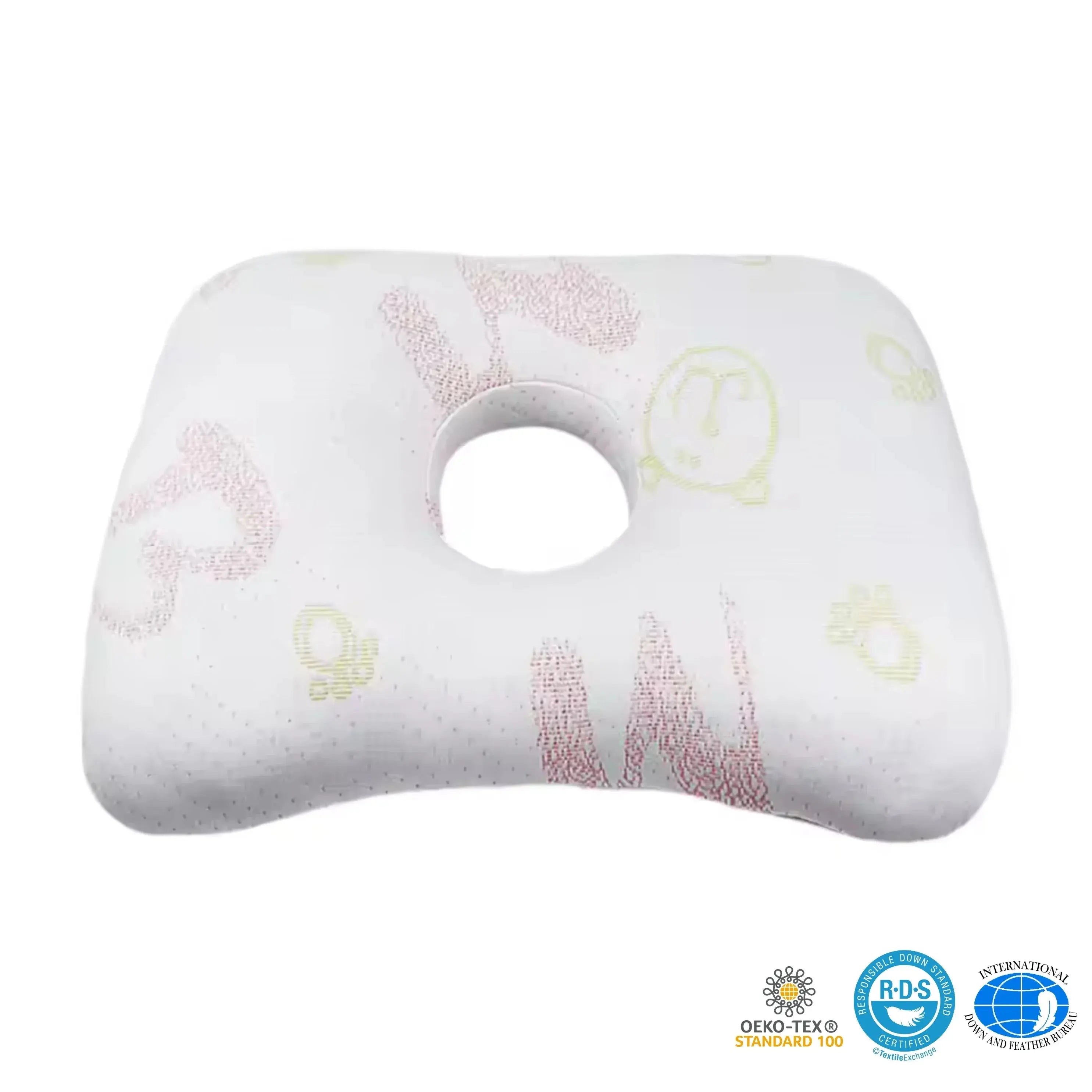 Ear Piercing Relief Pillow for Side Sleepers – Comfortable Support in Green, White, Cream White, Diamond White — Lifestyle 11