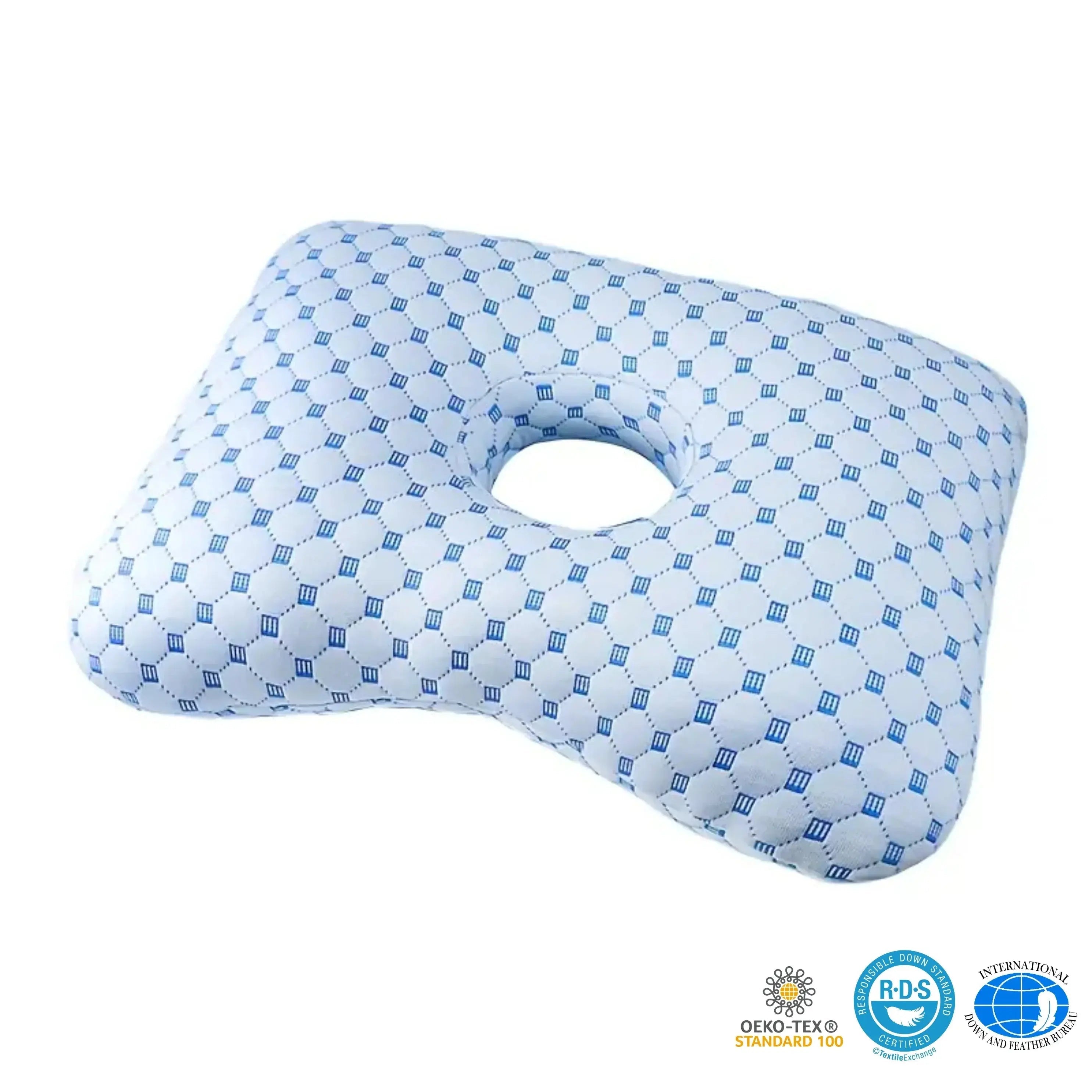 Ear Piercing Relief Pillow for Side Sleepers – Comfortable Support in Green, White, Cream White, Diamond White — Lifestyle 8