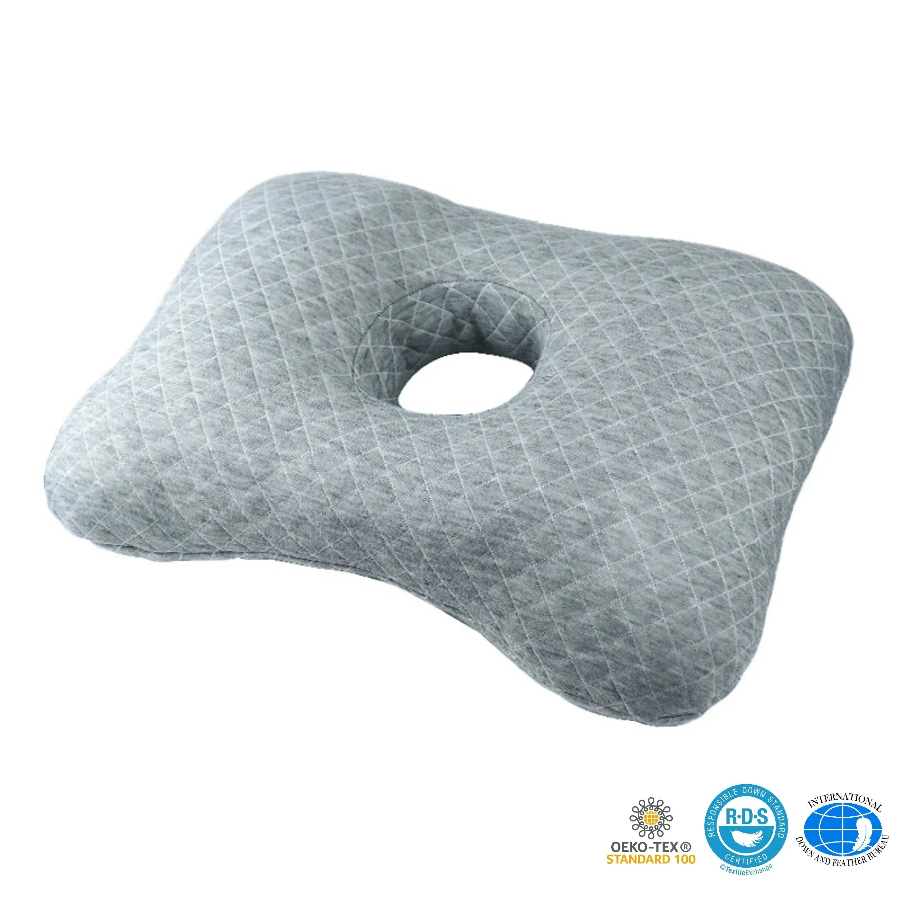 Ear Piercing Relief Pillow for Side Sleepers – Comfortable Support in Green, White, Cream White, Diamond White — Lifestyle 7