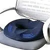 Ergonomic Donut Seat Cushion for Comfort in Gray, Blue, and Pink - Ideal for Relaxation and Restful Sleep — Lifestyle 7