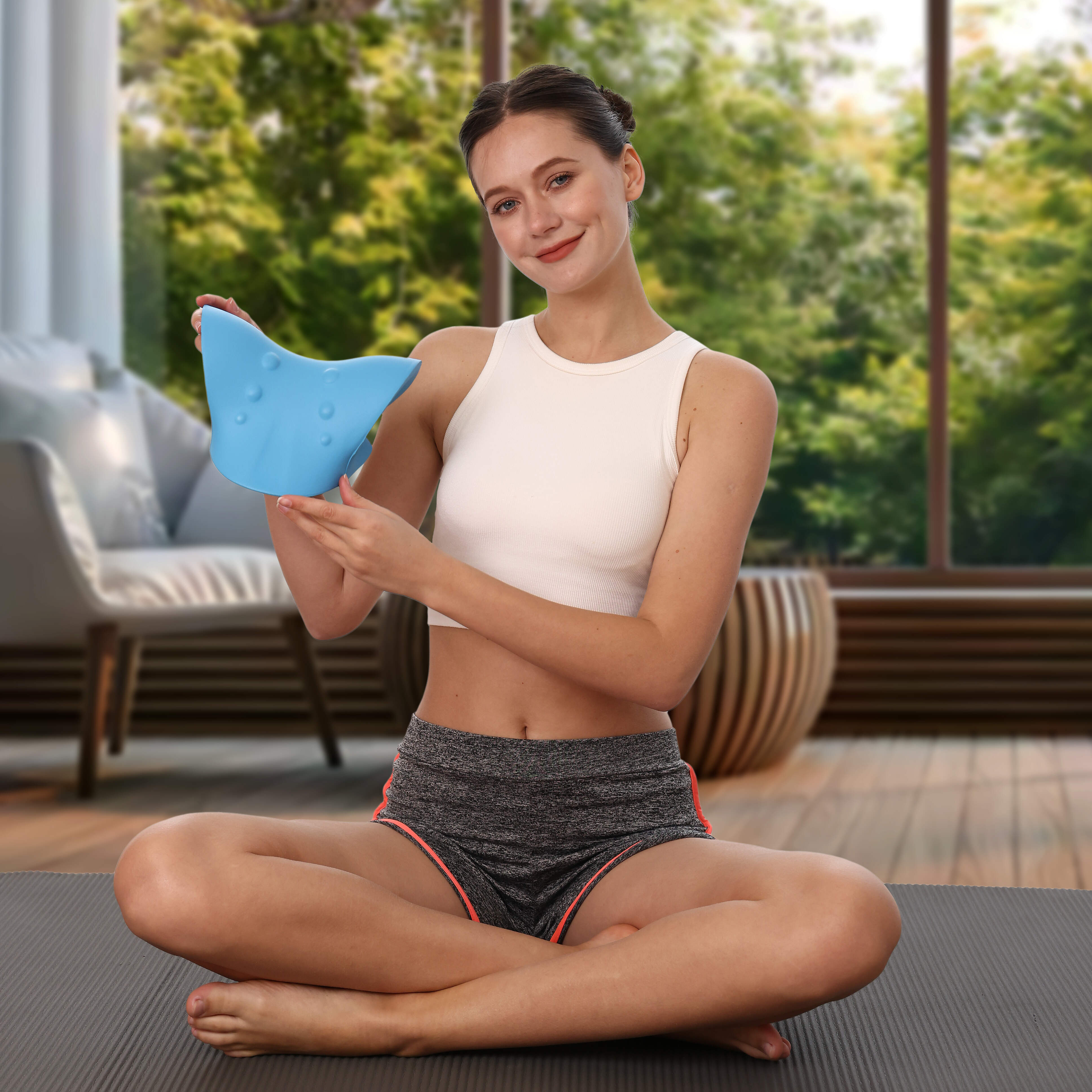 Neck and Shoulder Stretcher — Cervical Support Cushion for Daily Comfort — Detail