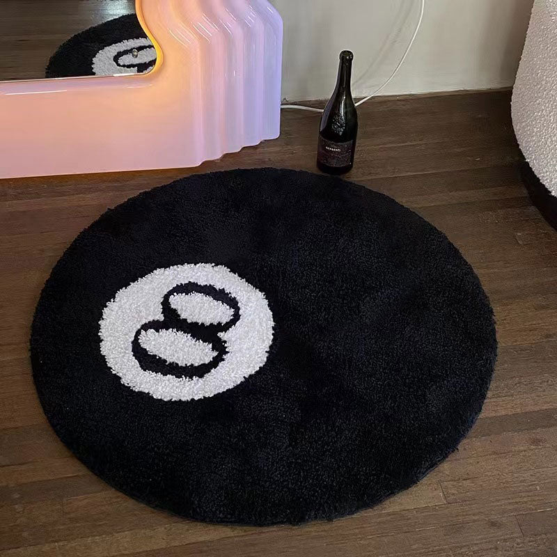 The 8 Ball Accent Rug — Soft Accent Rug for Bedroom Layering — Detail