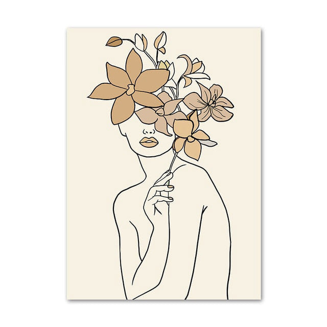 Lines and Faces Gallery Wall Canvas Posters — Considered Home Styling — Lifestyle 7