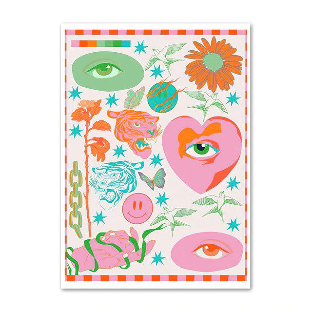 Weird Asian Leopard Canvas Posters — Considered Home Styling — Lifestyle 3