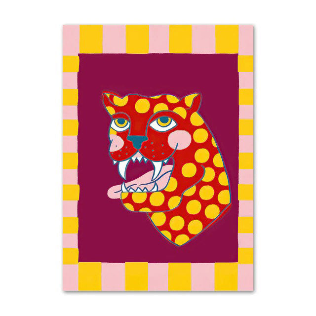 Weird Asian Leopard Canvas Posters — Considered Home Styling — Lifestyle 5