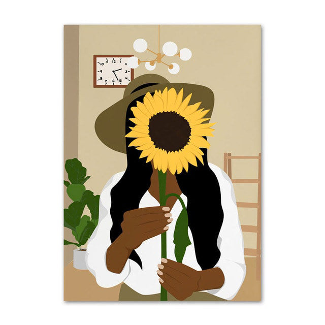 Embrace Sunflowers Gallery Wall Canvas Posters — Considered Home Styling — Lifestyle 8