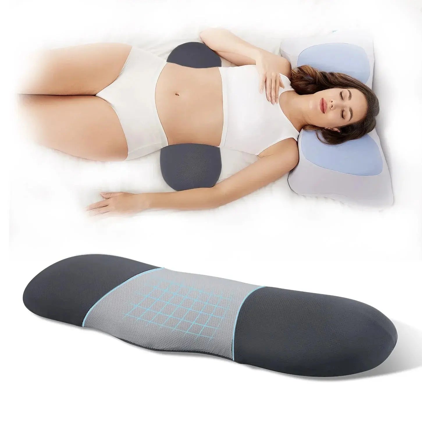 Spine-Aligning Pillow — Front view