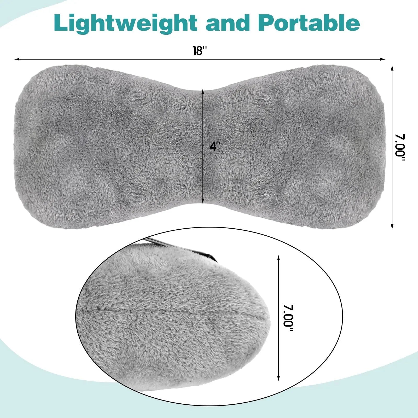Luxurious Travel Pillow for Supportive Comfort in Black and Grey – Ideal for Relaxation and Rest on the Go — Lifestyle 4