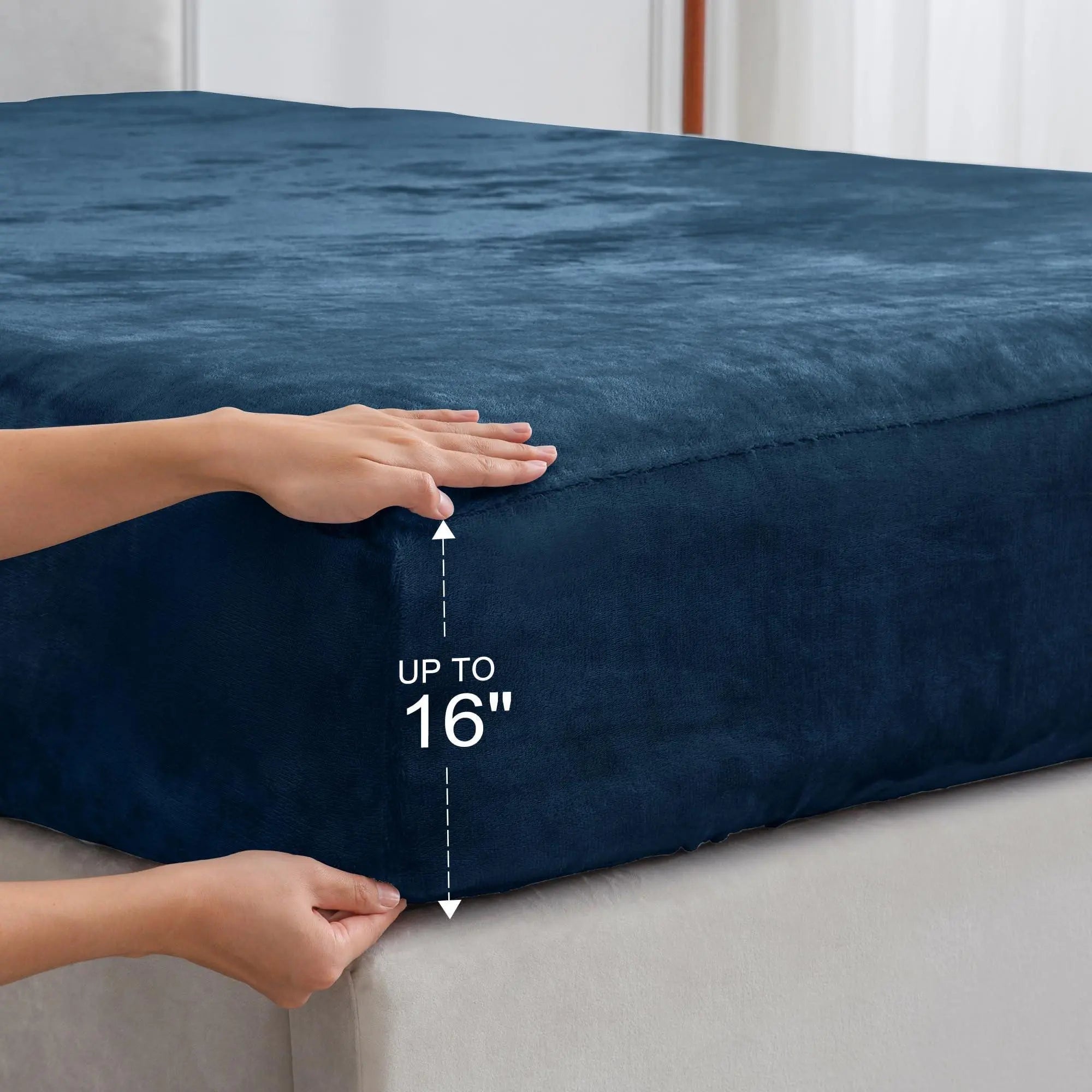 Flannel Fleece Bedding Set for Comfortable Sleep - Available in Various Sizes and Colours — Detail