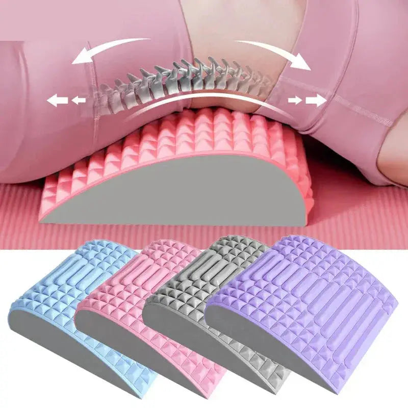 Orthopedic Memory Foam Back Stretcher Cushion for Enhanced Comfort - Available in Blue, Pink, Grey — Lifestyle 7