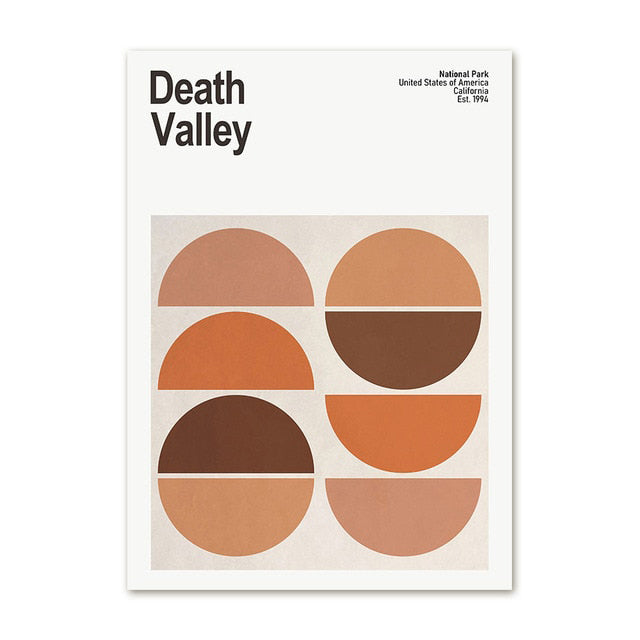 National Park Abstracts Canvas Posters — Considered Home Styling — Lifestyle 3
