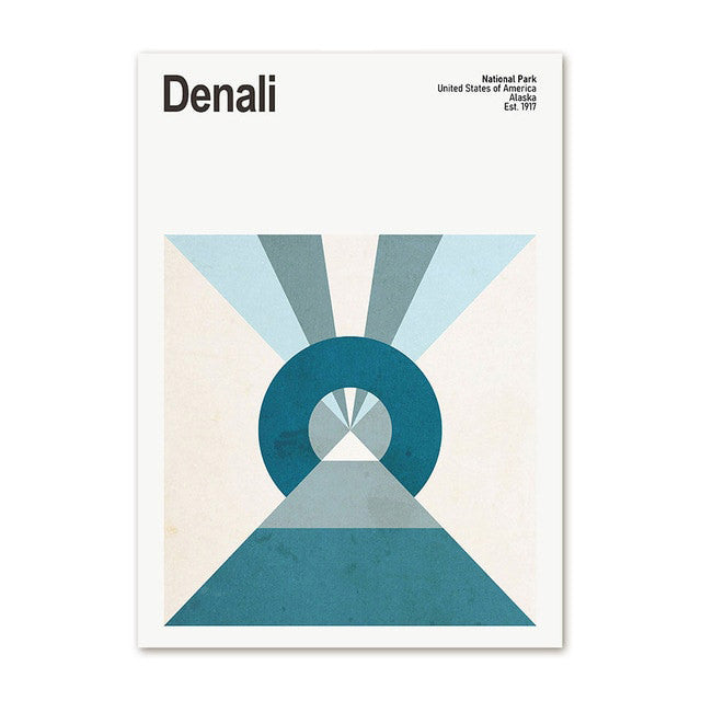 National Park Abstracts Canvas Posters — Considered Home Styling — Lifestyle 6