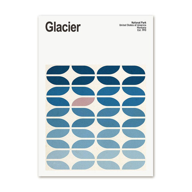 National Park Abstracts Canvas Posters — Considered Home Styling — Lifestyle 7