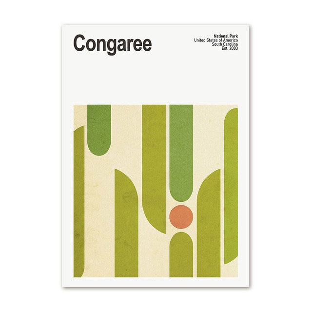 National Park Abstracts Canvas Posters — Considered Home Styling — Lifestyle 4