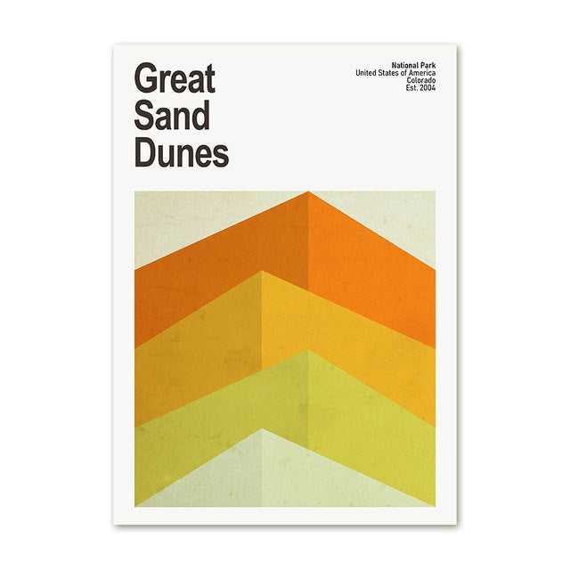 National Park Abstracts Canvas Posters — Considered Home Styling — Lifestyle 5