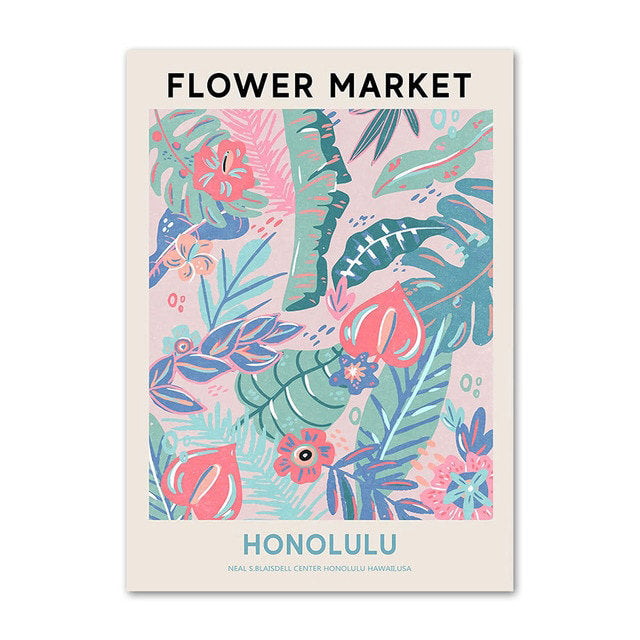 Vintage Flower Market Canvas Posters — Considered Home Styling — Lifestyle 2