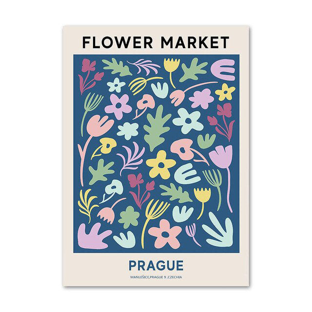 Vintage Flower Market Canvas Posters — Considered Home Styling — Lifestyle 3