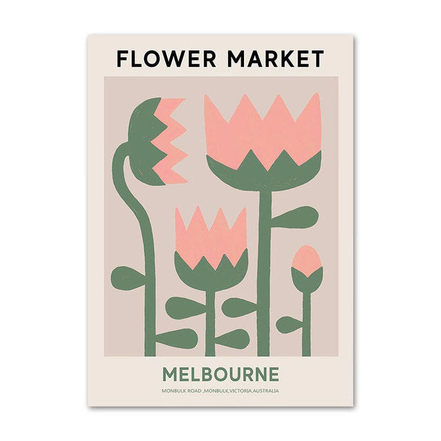 Vintage Flower Market Canvas Posters — Considered Home Styling — Lifestyle 7
