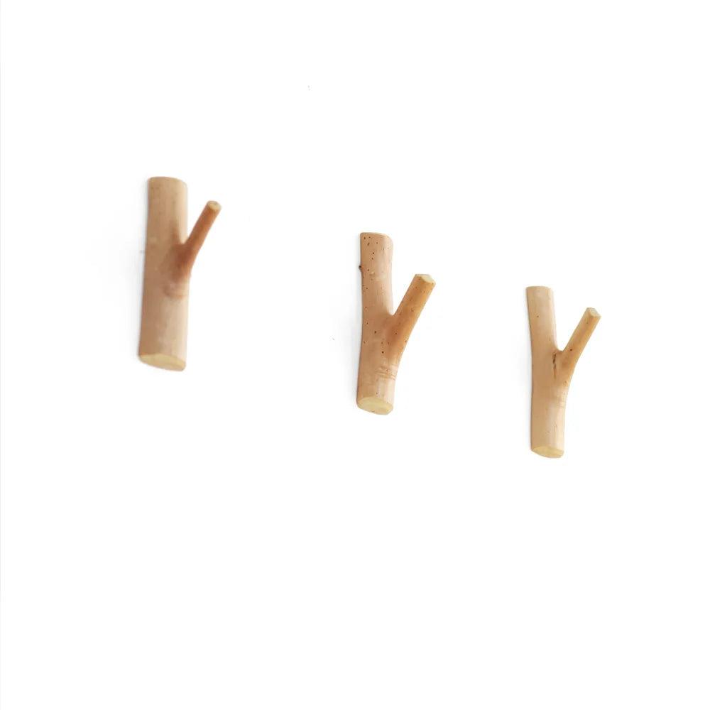 Timber Branch Wall Hook — Organic Wooden Peg — Lifestyle 1