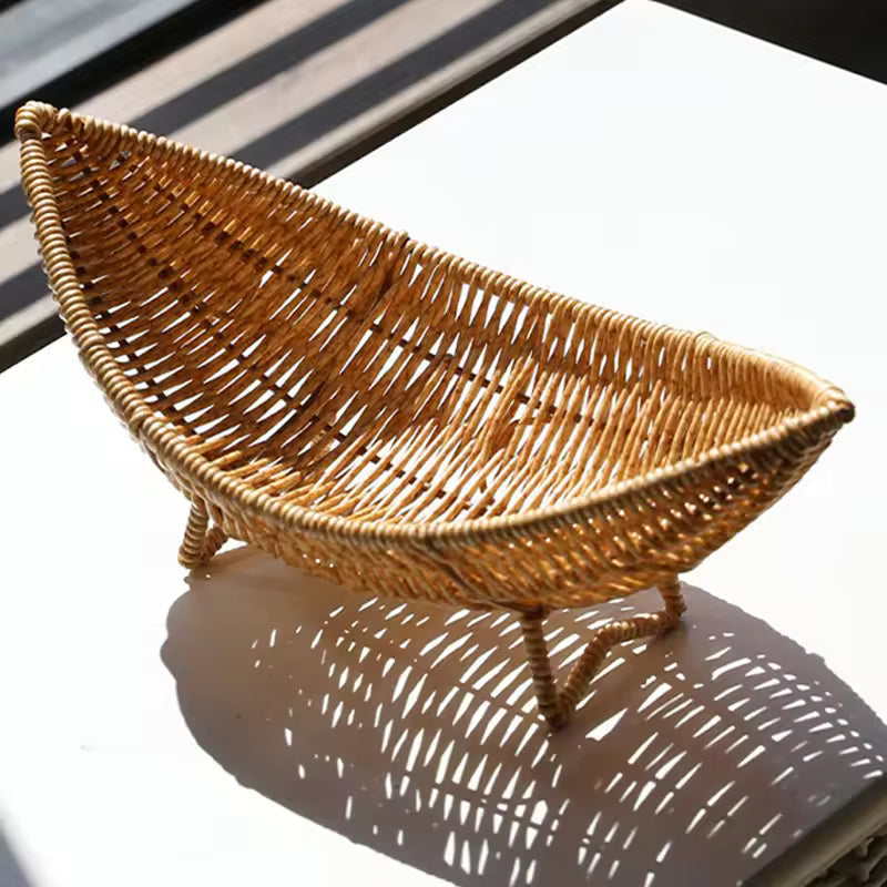 Woven Willow Storage Basket — Artisan Textural Tray — Lifestyle 1