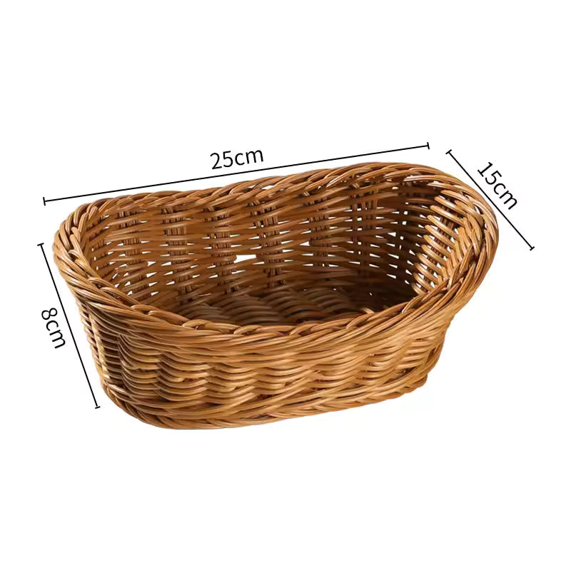 Woven Willow Storage Basket — Artisan Textural Tray — Lifestyle 2