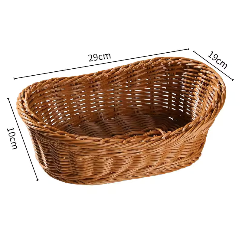 Woven Willow Storage Basket — Artisan Textural Tray — Lifestyle 3