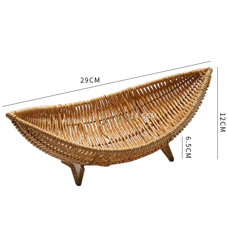 Woven Willow Storage Basket — Artisan Textural Tray — Lifestyle 4