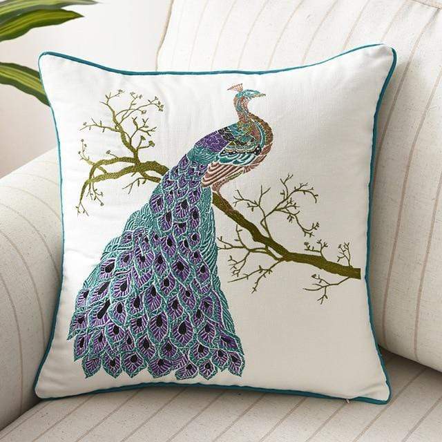 Embroidered Dragonfly Cushion Cover — Country Meadow Accent — Lifestyle 10