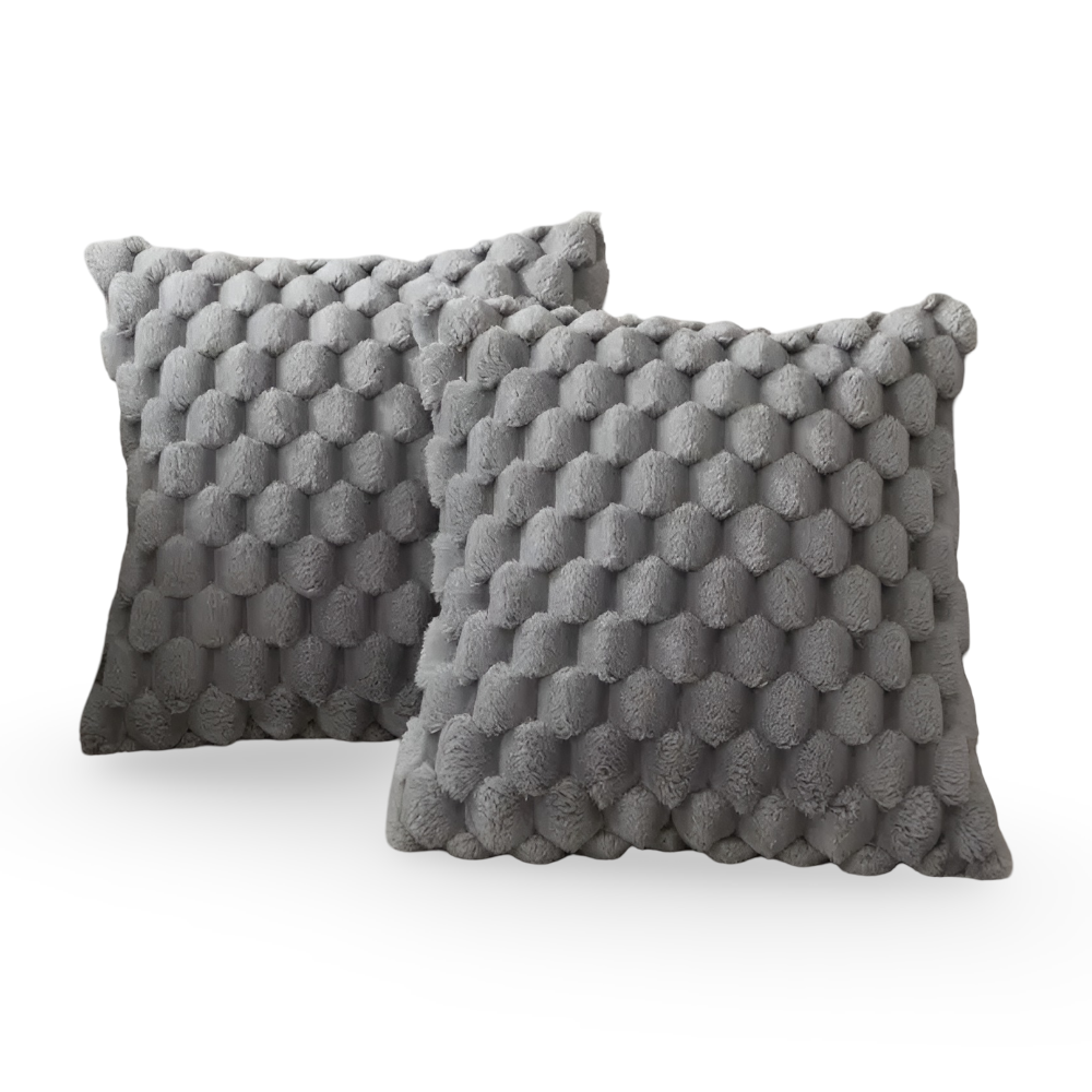 3D Bubble-Textured Cushion Cover — Soft Plush Accent — Lifestyle 1