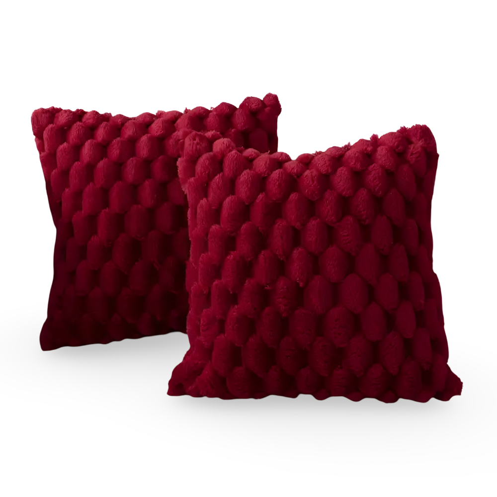 3D Bubble-Textured Cushion Cover — Soft Plush Accent — Lifestyle 3