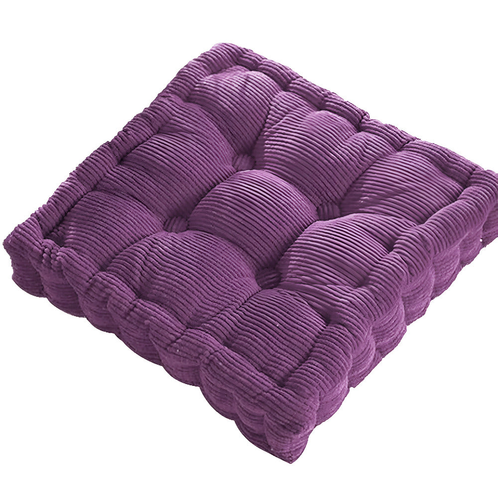 Tufted Corduroy Floor Cushion — Nine-Point Meditation Seat — Lifestyle 9