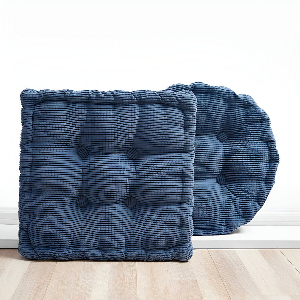 Tufted Corduroy Floor Cushion — Nine-Point Meditation Seat — Lifestyle 4