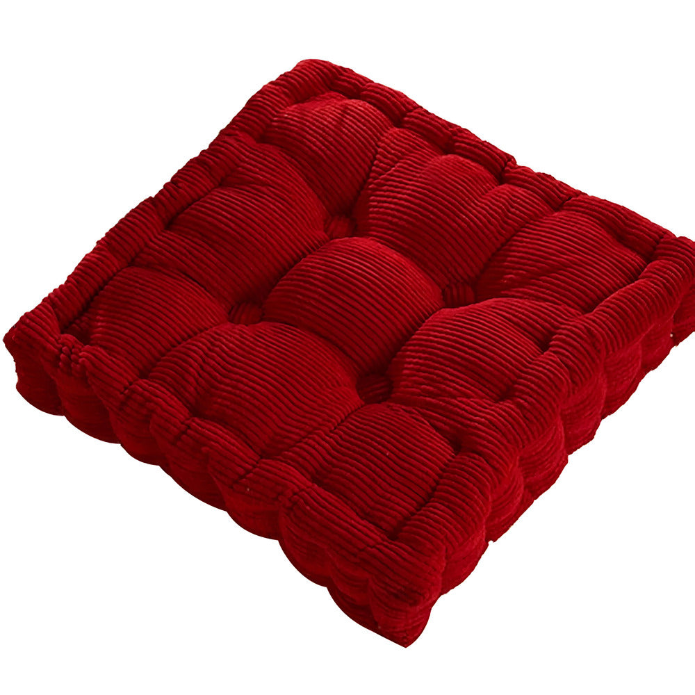 Tufted Corduroy Floor Cushion — Nine-Point Meditation Seat — Lifestyle 7