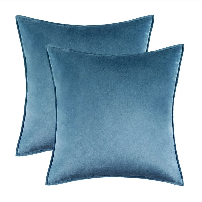 velvet-cushion-cover-set-tailored-piping-set-of-2#Colour_Water Blue