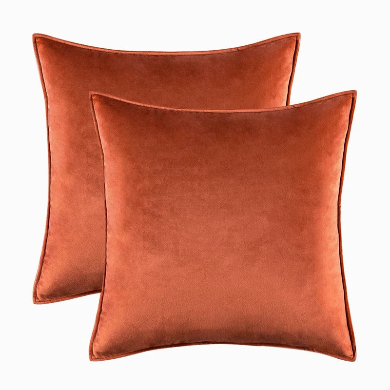 velvet-cushion-cover-set-tailored-piping-set-of-2#Colour_Orange