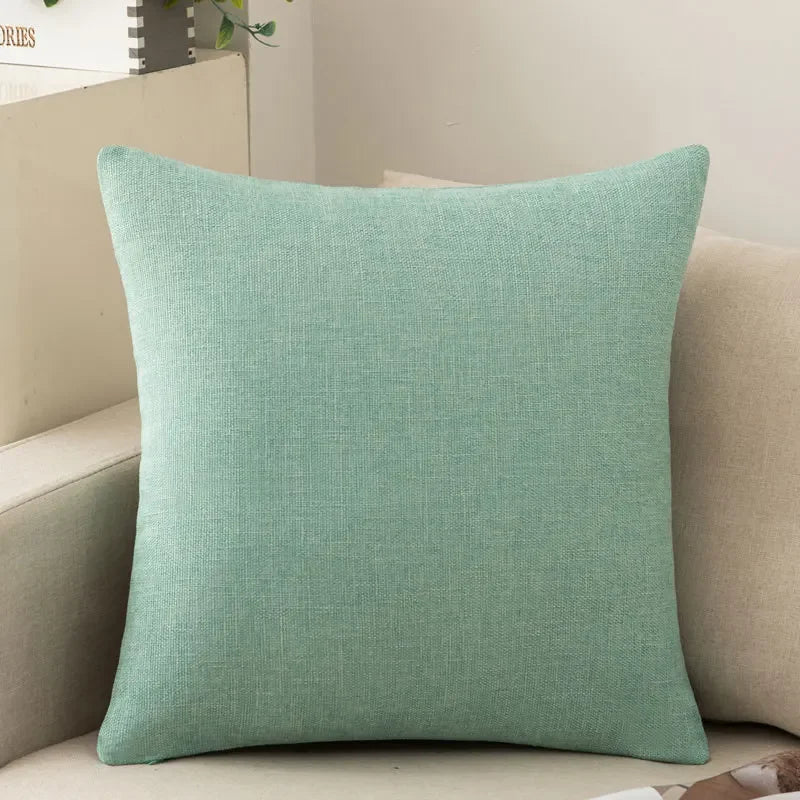 Linen-Look Decorative Cushion — With Inner Insert — Lifestyle 4