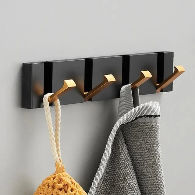 Stainless Steel Retractable Hook Rack — Wall-Mounted Organiser — Lifestyle 3