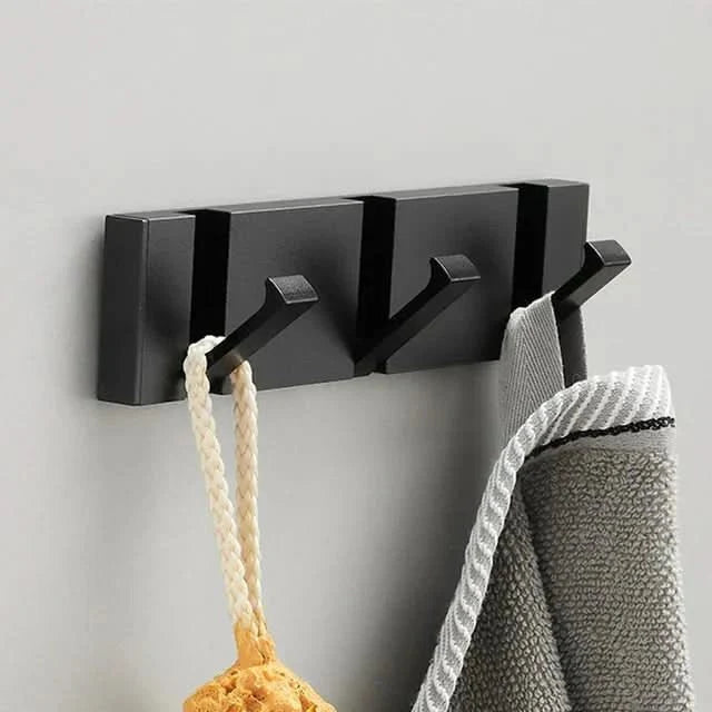 Stainless Steel Retractable Hook Rack — Wall-Mounted Organiser — Lifestyle 7